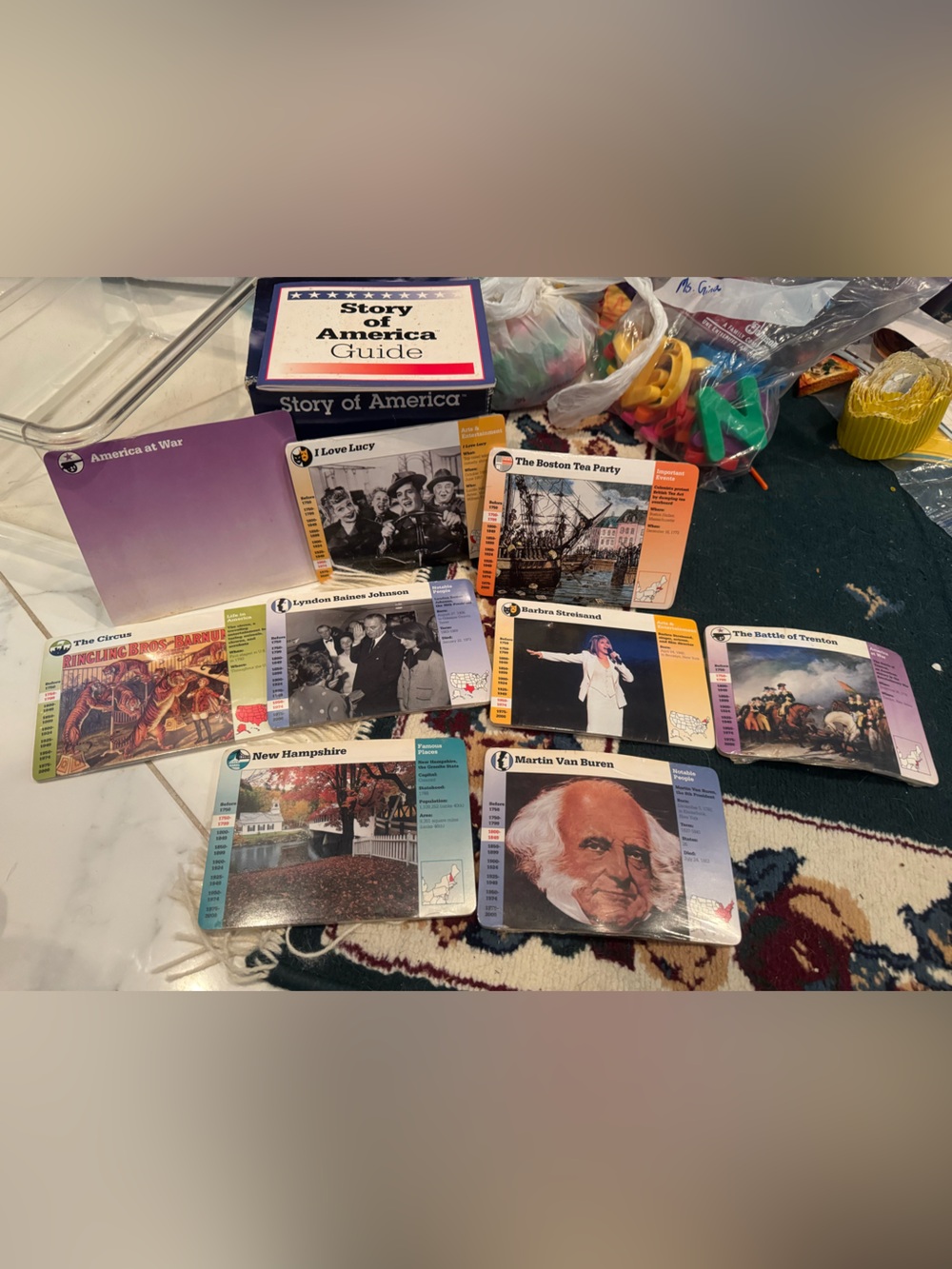 Story of America Guide - Purple Educational Card Set
